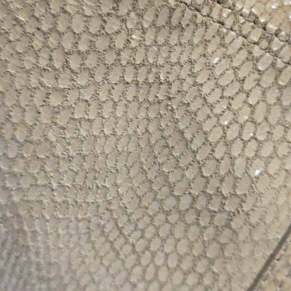 Margot New York Snakeskin Textured Tan Suede Leather Boho Shoulder Hobo Bag - Picture 9 of 9